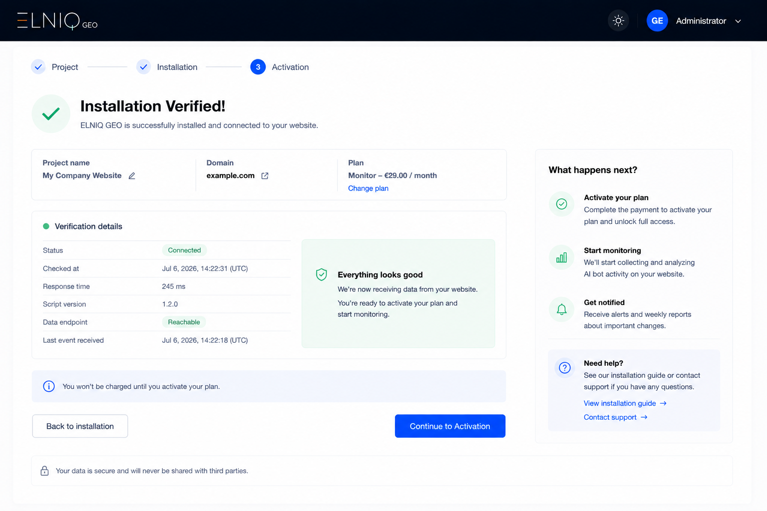 Verifica la accesibilidad