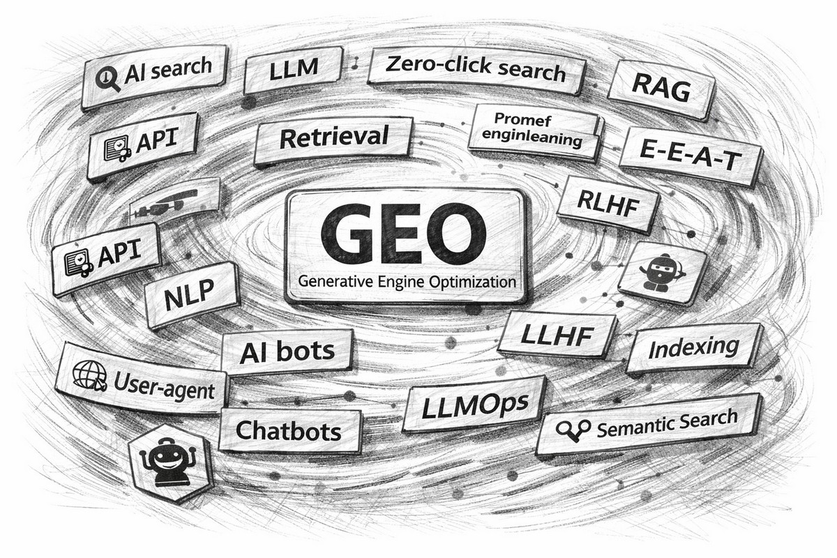 SEO and GEO tenminology of new age